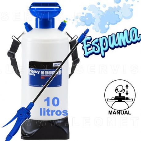 PULVERIZADOR DE ESPUMA A PRESIÓN JUNTAS VITON 10L MANUAL